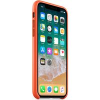 Apple Leder-Case Bright Orange für das iPhone X