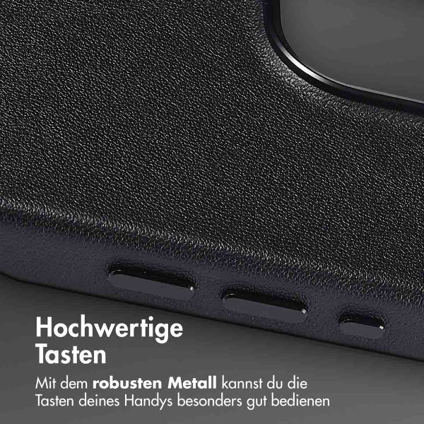 Accezz MagSafe Leather Backcover Apple iPhone 15 Pro Max - Onyx Black