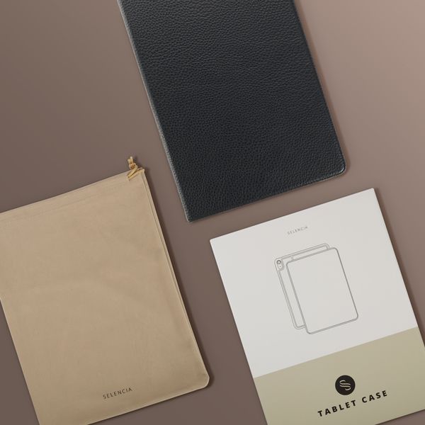 Selencia Riva Klapphülle Samsung Galaxy Tab A11 Plus - Schwarz