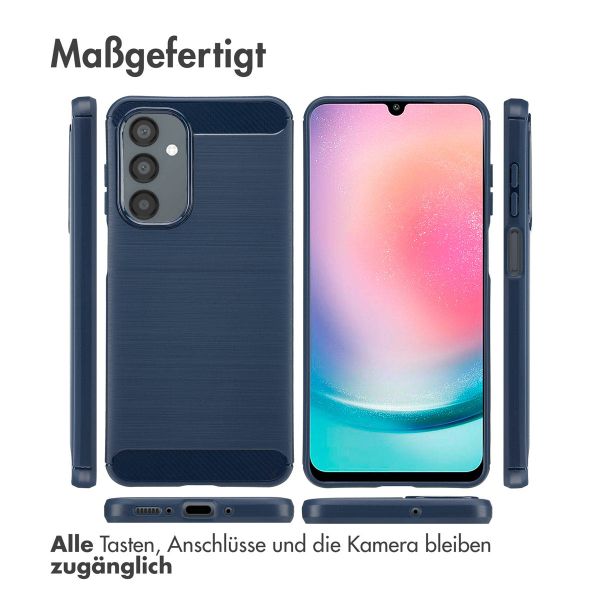 imoshion Brushed Back Cover Samsung Galaxy A26 - Dunkelblau