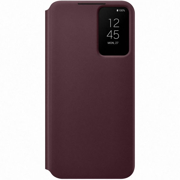 Samsung Original Clear View Cover Klapphülle für das Galaxy S22 Plus - Burgundy