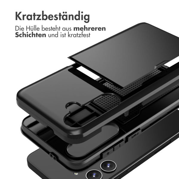 imoshion Backcover mit Kartenfach für das Samsung Galaxy S24 Plus - Schwarz