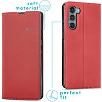 imoshion Slim Folio Klapphülle für das Motorola Moto G200 - Rot