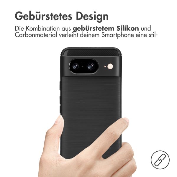 imoshion Brushed Back Cover Google Pixel 8 - Schwarz