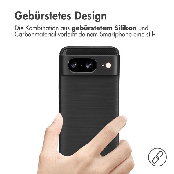 imoshion Brushed Back Cover für das Google Pixel 8 - Schwarz