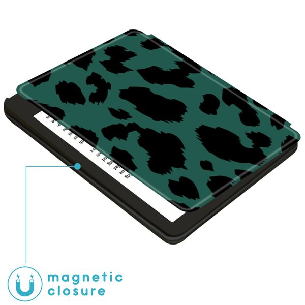 imoshion Design Slim Hard Sleepcover mit Stand für das Kobo Sage / Tolino Epos 3 - Green Panther