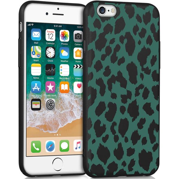 imoshion Design Hülle iPhone 6 / 6s - Leopard - Grün / Schwarz