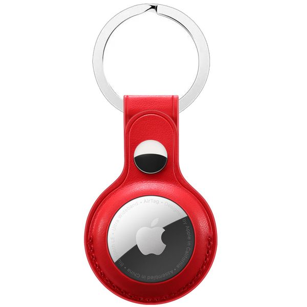 Apple Leather Key Ring für Apple AirTag - Red