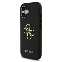 Guess Big 4G Logo Hülle Grained Apple iPhone 17 - Schwarz