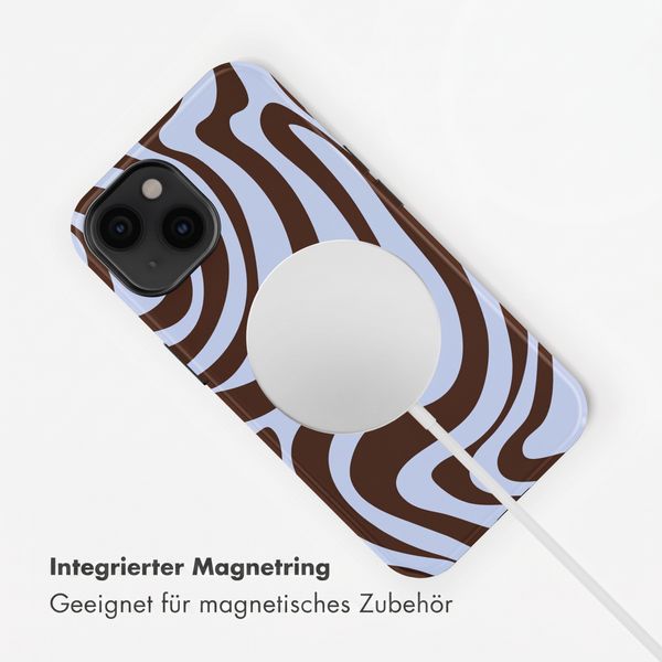 Selencia Vivid Rückabdeckung mit MagSafe Apple iPhone 14 - Dream Swirl Chocolate