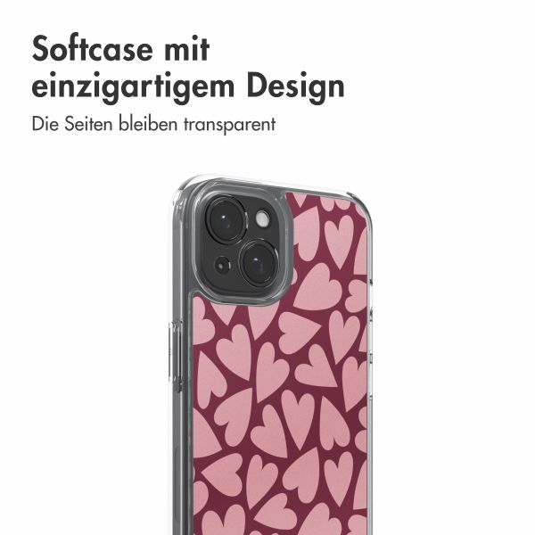 imoshion Design Hülle Apple iPhone 15 - Hearty Blush