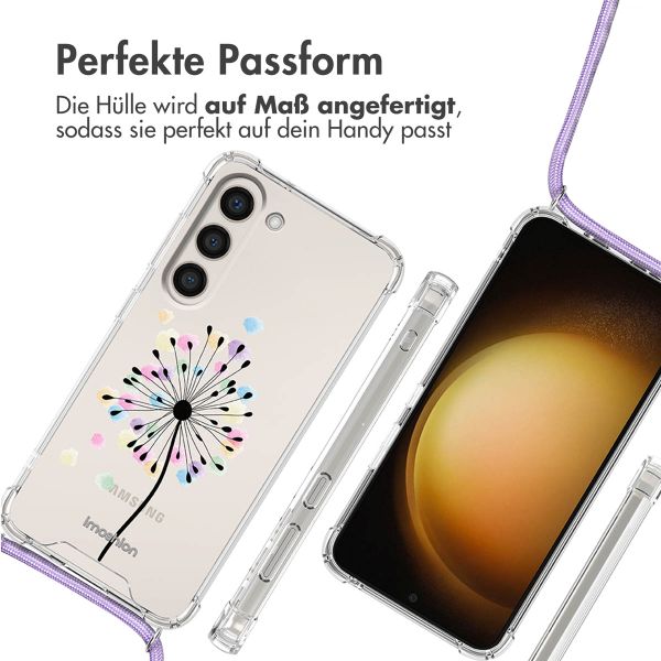 imoshion Design Hülle mit Band Samsung Galaxy S23 Plus - Sandstone Dandelion