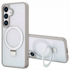 Accezz Ring Stand Backcover mit MagSafe Samsung Galaxy S25 Plus - Grau