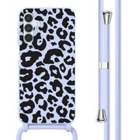 imoshion SilikonHülle design mit Band Samsung Galaxy A15 (5G/4G) - Animal Lila