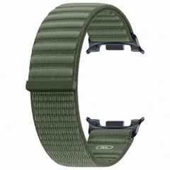 Samsung Original Fabric Armband f&uuml;r  Samsung Galaxy Watch 9 (40/44mm) / Watch 8 (40/44mm) / Classic (46mm) - Gr&ouml;&szlig;e M/L - Olive