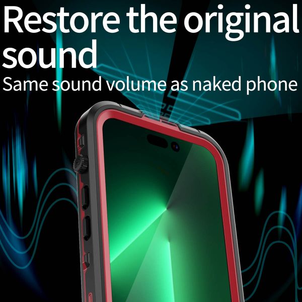 Redpepper Dot Plus Waterproof Case für das Apple iPhone 14 Pro - Schwarz