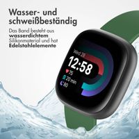 imoshion Silikonarmband für die Fitbit Versa (2) / Versa Lite - Größe L - Dunkelgrün