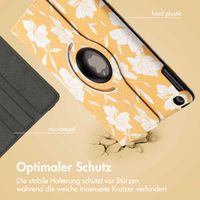 imoshion 360° drehbare Design Klapphülle für das iPad 6 (2018) / iPad 5 (2017) / Air 2 (2014) / Air 1 (2013)- Yellow Flowers