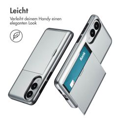 imoshion Backcover mit Kartenfach Samsung Galaxy S25 Edge - Grau