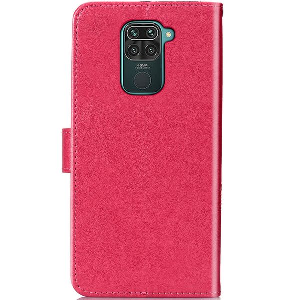 Kleeblumen Klapphülle Xiaomi Redmi Note 9 - Fuchsia