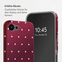 Selencia Vivid Rückabdeckung mit MagSafe Apple iPhone 17e / 16e - Happy Dots Burgundy