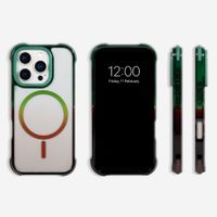 Selencia Gradient MagSafe Back Cover Apple iPhone 16 Pro - Grün / Braun