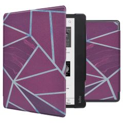 imoshion Design Slim Hard Case Sleepcover für das Kobo Elipsa 2E - Bordeaux Graphic