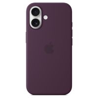 Apple Silikon-Case MagSafe für das iPhone 16 - Plum