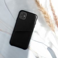 Selencia Vayu Veganes Leder-Backcover Apple iPhone 12 (Pro) - Schwarz