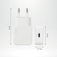 Accezz Ultra Slim GaN Ladegerät - USB-C - 20 W - Weiß