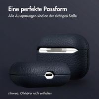 Accezz Echtleder Case  Apple Airpods Pro - Dunkelblau