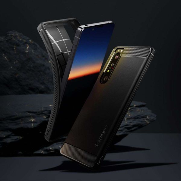 Spigen Rugged Armor Case Sony Xperia 1 III - Schwarz