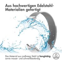 imoshion Mailändische Magnetarmband für das Xiaomi Smart Band 8 / 9 - Silber