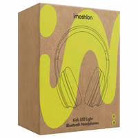 imoshion Kabellose Kinderkopfhörer LED Light - Dezibelbegrenzer - Mit AUX-Kabel - Rosa