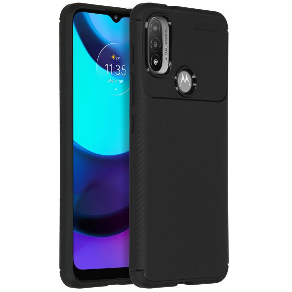 imoshion Carbon-Hülle für das Motorola E20 / E30 / E40 - Schwarz