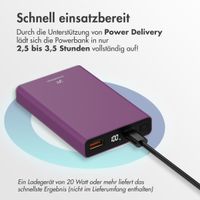 imoshion Ultra Series Powerbank 10.000 mAh - Bordeaux