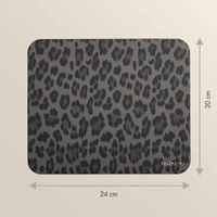 Selencia Sabi Kunstleder-Mauspad - 20 x 24 cm - Midnight Black