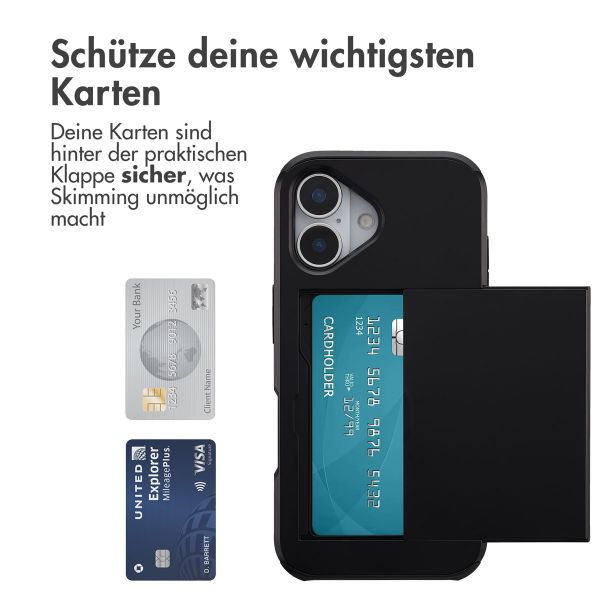 imoshion Backcover mit Kartenfach Apple iPhone 17 - Schwarz