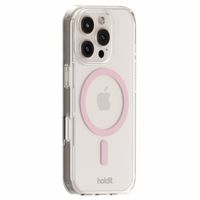 Holdit MagSafe Case für Apple iPhone 16 Pro - Transparent / Pink