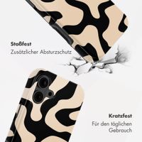 Selencia Vivid Back Cover Apple iPhone 16 - Art Wave Black