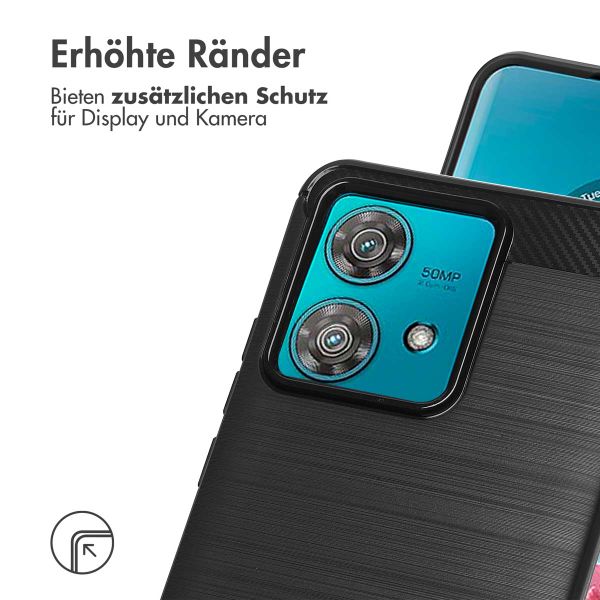 imoshion Brushed Back Cover für das Motorola Edge 40 Neo - Schwarz