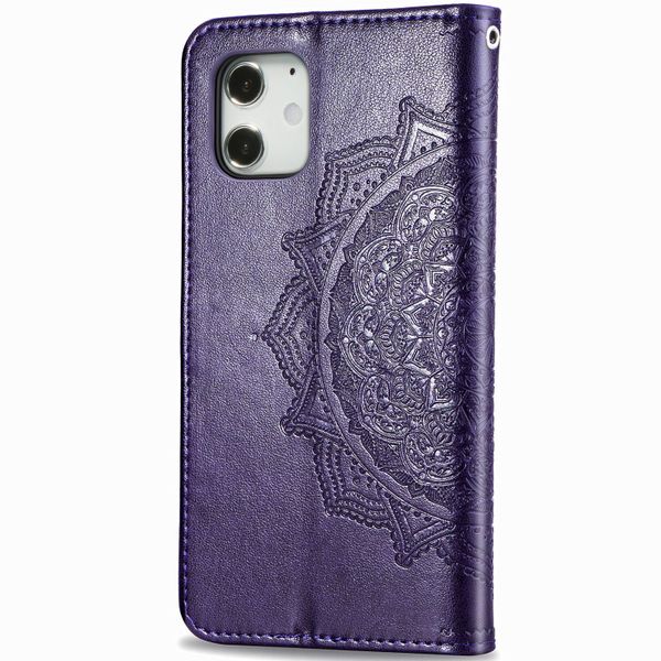 Mandala Klapphülle iPhone 12 Mini - Violet