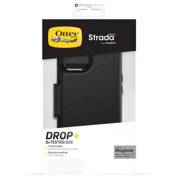 OtterBox Strada-Klapphülle MagSafe Apple iPhone 15 - Schwarz