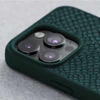 Njorð Collections Salmon Leather MagSafe Case für das iPhone 15 Plus - Green