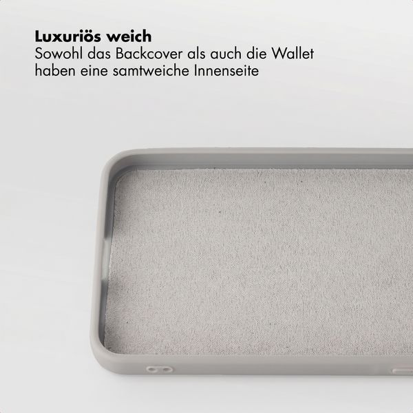 Selencia Olyn Abnehmbare Bookcase mit MagSafe Samsung Galaxy A57 (5G) - Grau