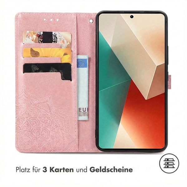 imoshion Mandala Klapphülle Xiaomi Redmi Note 13 Pro (5G) / Poco X6 - Rosé gold