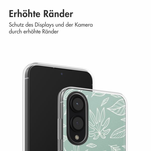 imoshion Design Hülle Samsung Galaxy S25 Edge - Leaves Line-Art