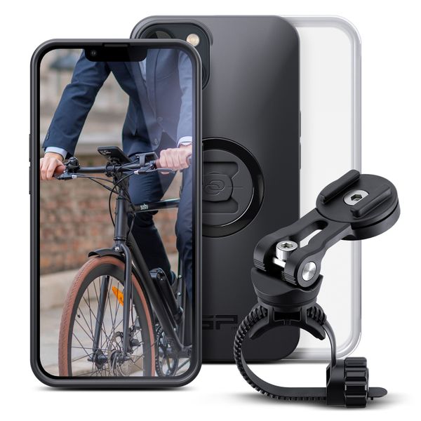 SP Connect Bike Bundle II - Handyhalter für das Fahrrad für das iPhone 13 Pro Max - Schwarz