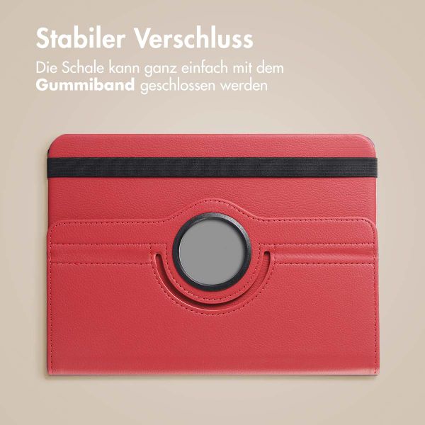 imoshion 360° drehbare Klapphülle Samsung Galaxy Tab A11 Plus / A9 Plus - Dunkelrot