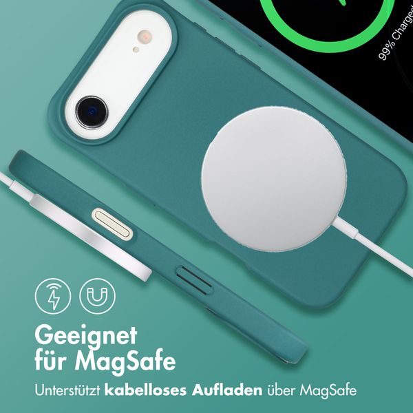 imoshion Color Backcover mit abnehmbarem Handykette und MagSafe Apple iPhone Air - Dunkelgrün